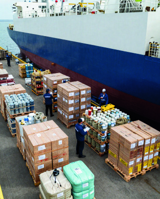 Illustrative marine medicine chest replenishment