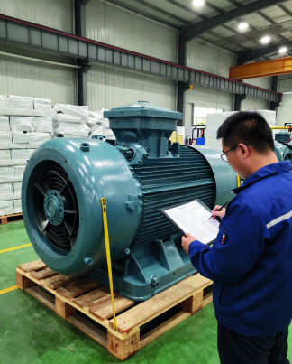 Illustrative marine draft fan motor supply